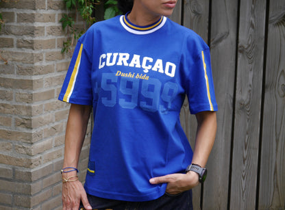 Curaçao Dushi Bida Shirt – Blauw 🇨🇼