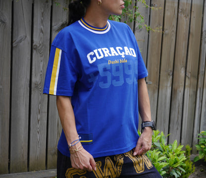 Curaçao Dushi Bida Shirt – Blauw 🇨🇼