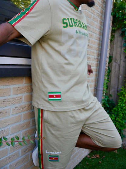 Taupe  Suriname 597 T-Shirt – Bribi na Krakti 🇸🇷 | Premium Culturewear