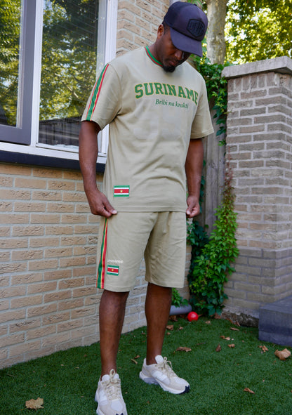 Taupe  Suriname 597 T-Shirt – Bribi na Krakti 🇸🇷 | Premium Culturewear