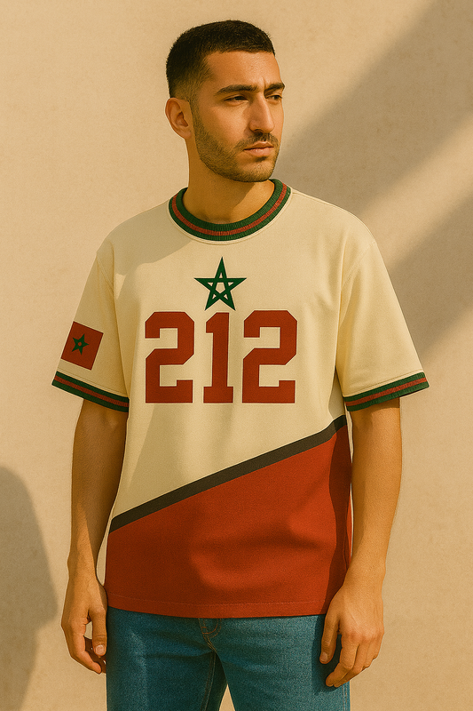 Morocco Heritage Oversized Tee – Selvivo Edition (212)