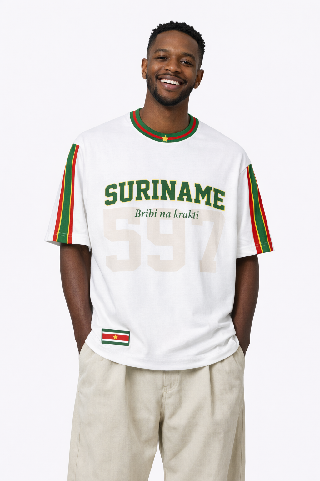 Suriname 597 T-Shirt – World Cup Edition | Bribi na Krakti 🇸🇷